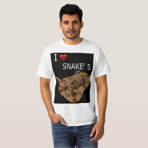 Camiseta i love snakes