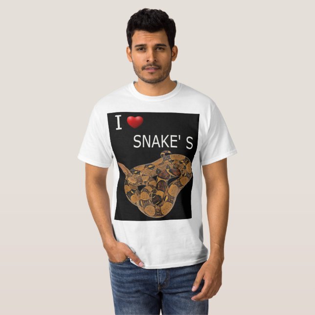 Camiseta i love snakes (Anverso completo)