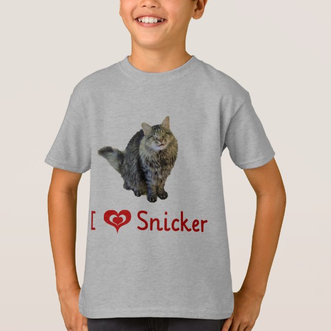 Camiseta I love Snicker Sweet shirt (Anverso)