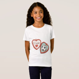 Camiseta I Love Soccer Locket