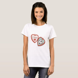 Camiseta I Love Soccer Locket