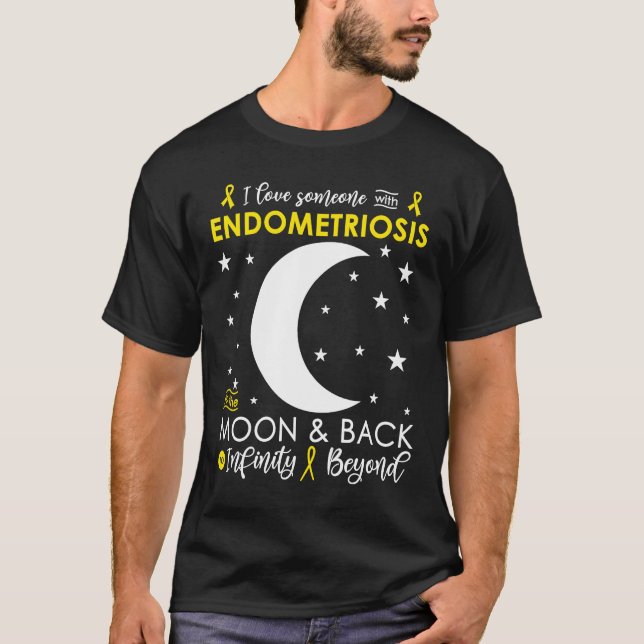 Camiseta I love Someone To The Moon & Back Endometriosis Aw (Anverso)