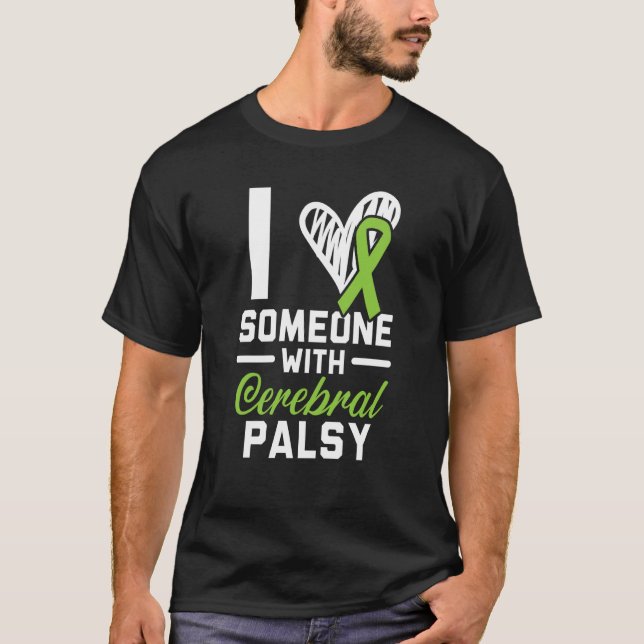 Camiseta I Love Someone With Cerebral Palsy Warrior Support (Anverso)