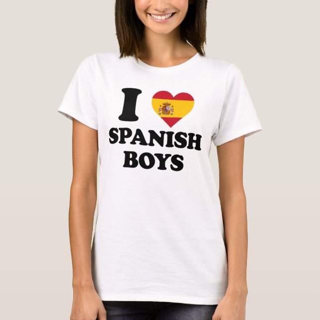 Camiseta I love Spanish Boys (Anverso)