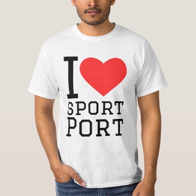 Camiseta I love sport port (Anverso)