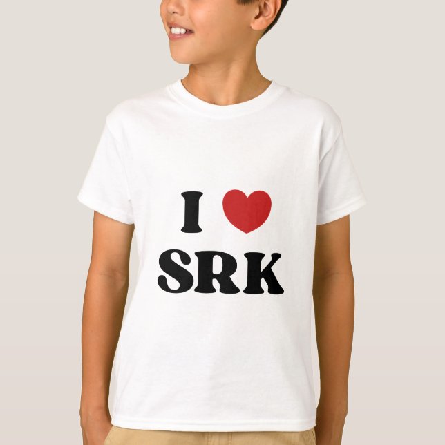 Camiseta I Love SRK - I Love Shahrukh Khan (Anverso)