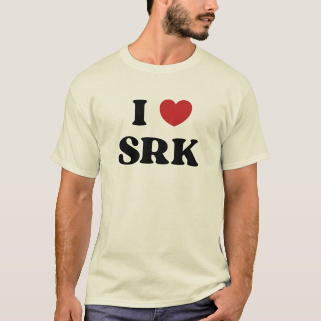 Camiseta I Love SRK - I Love Shahrukh Khan (Anverso)