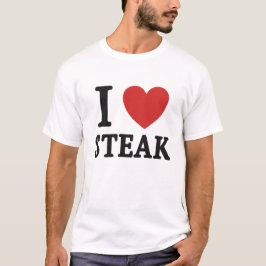 Camiseta I Love Steak – Funny Meat Lover & BBQ Shirt