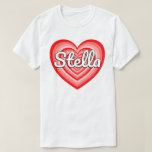 Camiseta I Love Stella Heart Stella Name<br><div class="desc">Stella's name in a heart!</div>