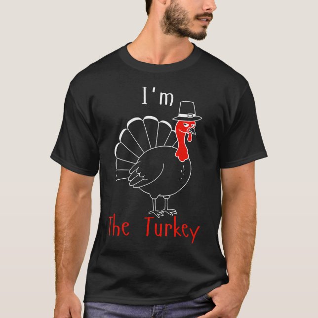 Camiseta I Love Stuffing The Turkey I'M The Turkey Couple M (Anverso)