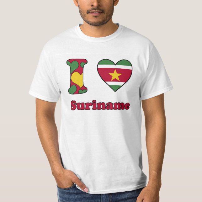 Camiseta I love Suriname (Anverso)