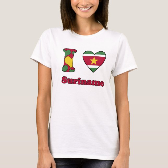 Camiseta I love Suriname (Anverso)
