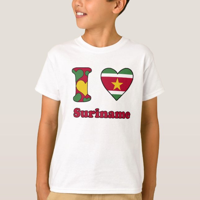 Camiseta I love Suriname (Anverso)