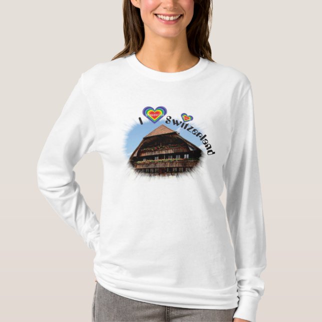 Camiseta I Love Switzerland (Anverso)
