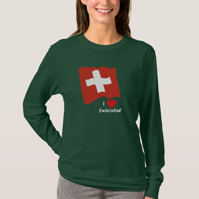Camiseta I Love Switzerland (Anverso)