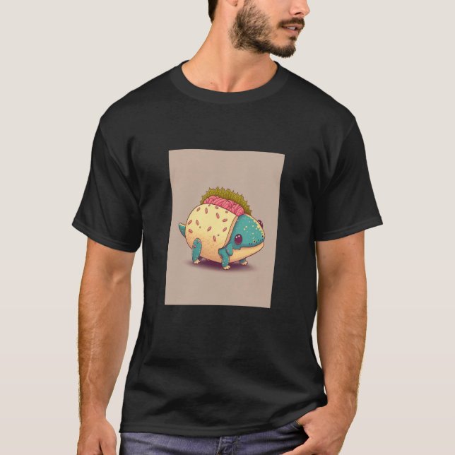 Camiseta I Love Tacos Morphed Axolotl Taco  3 (Anverso)