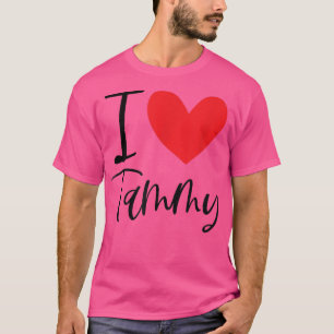 Camiseta I Love Tammy Name Personalized Girl Woman BFF Frie