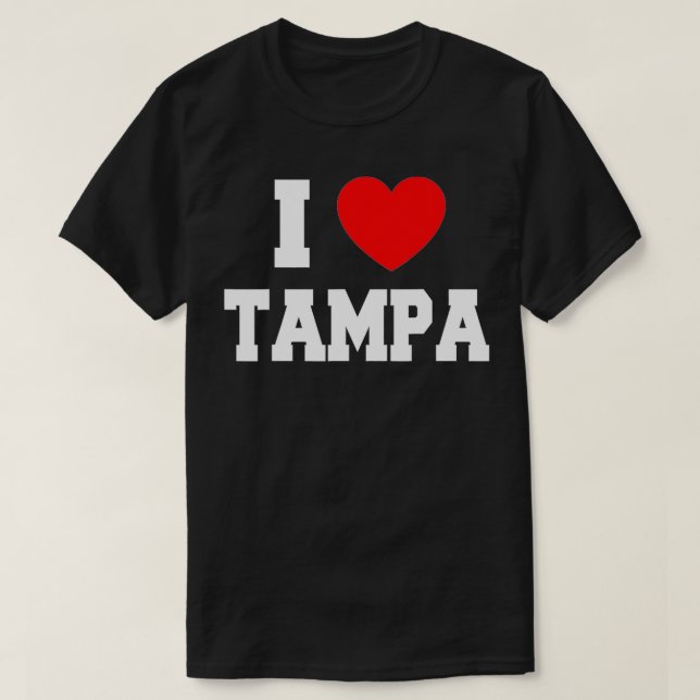 Camiseta I Love Tampa  (Diseño del anverso)