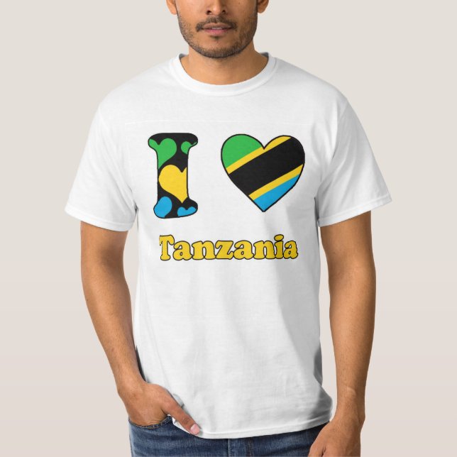 Camiseta I love Tanzania (Anverso)