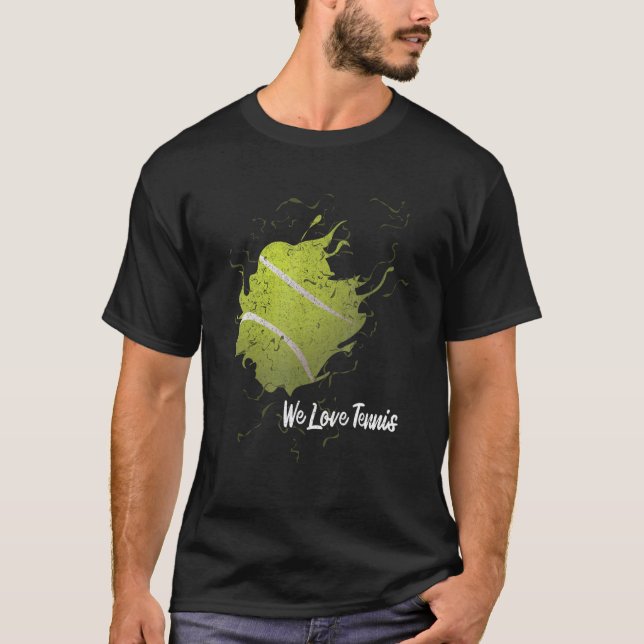 Camiseta I Love Tennis Ball Club Tennis Player (Anverso)