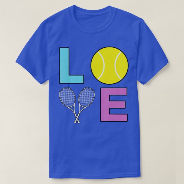 Camiseta I Love Tennis Tennis Player (Diseño del anverso)