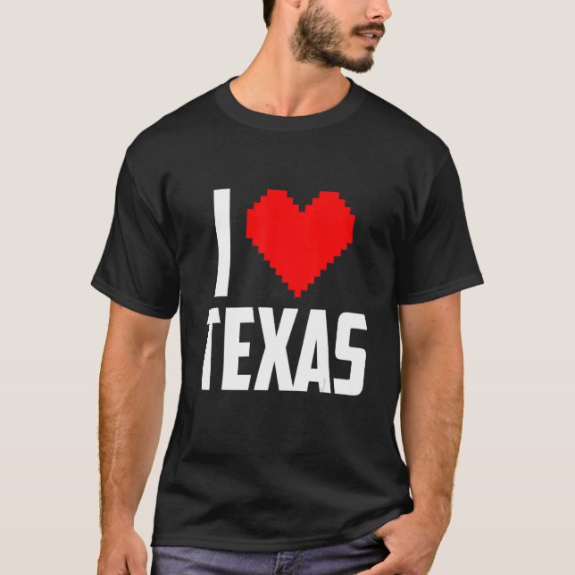 Camiseta I love Texas (Anverso)