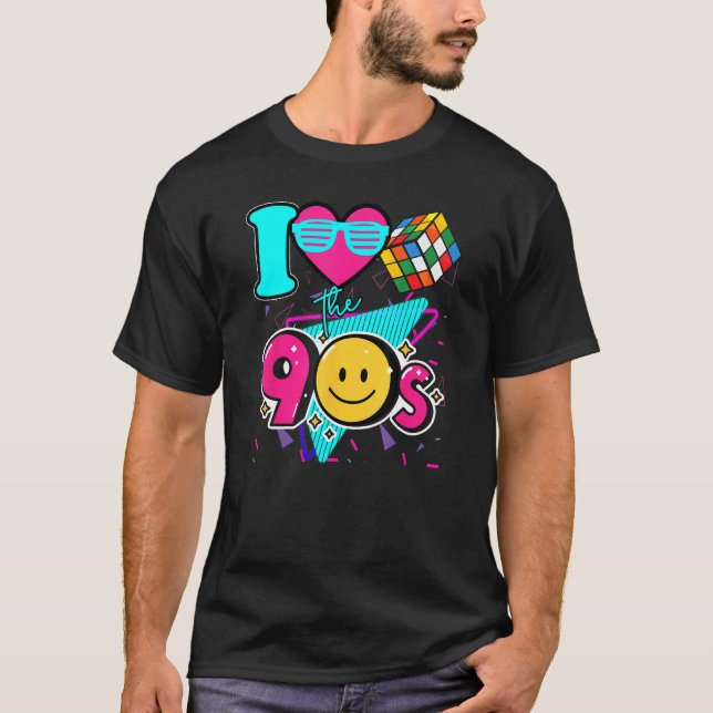 Camiseta I Love The 90s  Retro 90s Clothes for Women and Me (Anverso)