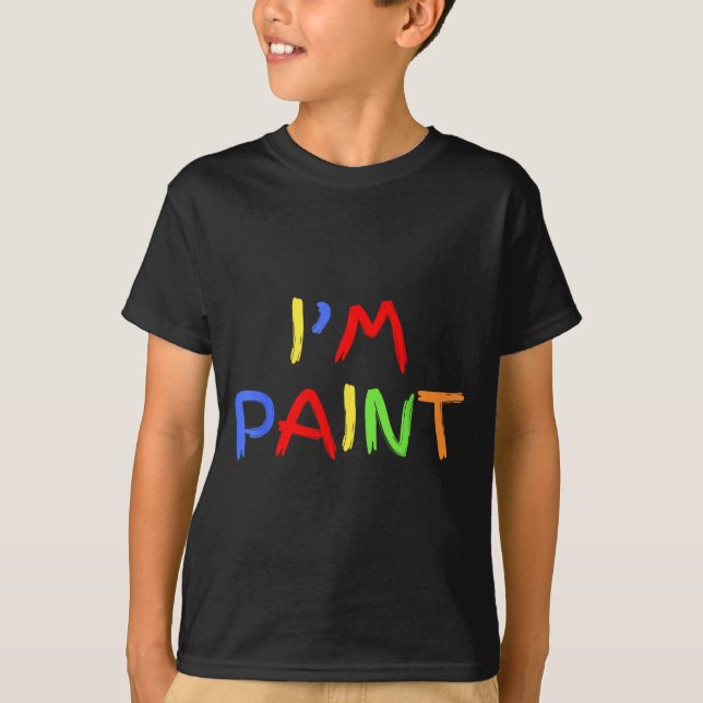 Camiseta I Love To Finger Paint Tiny Red Heart I'm Paint Va (Anverso)