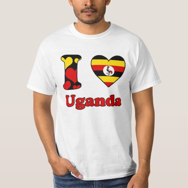 Camiseta I love Uganda (Anverso)
