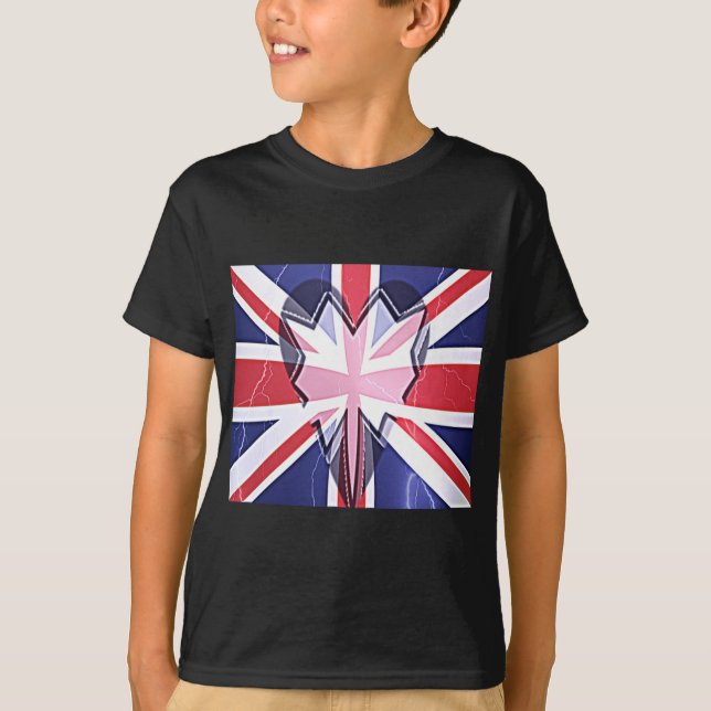 Camiseta "I love UK" Art Print (Anverso)