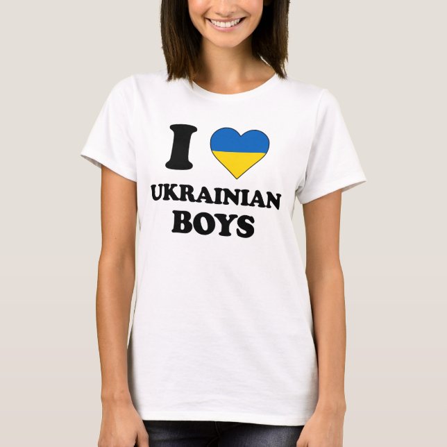 Camiseta I love Ukrainian Boys (Anverso)