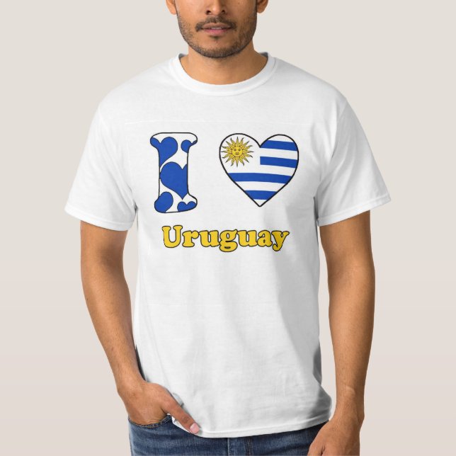 Camiseta I love Uruguay (Anverso)
