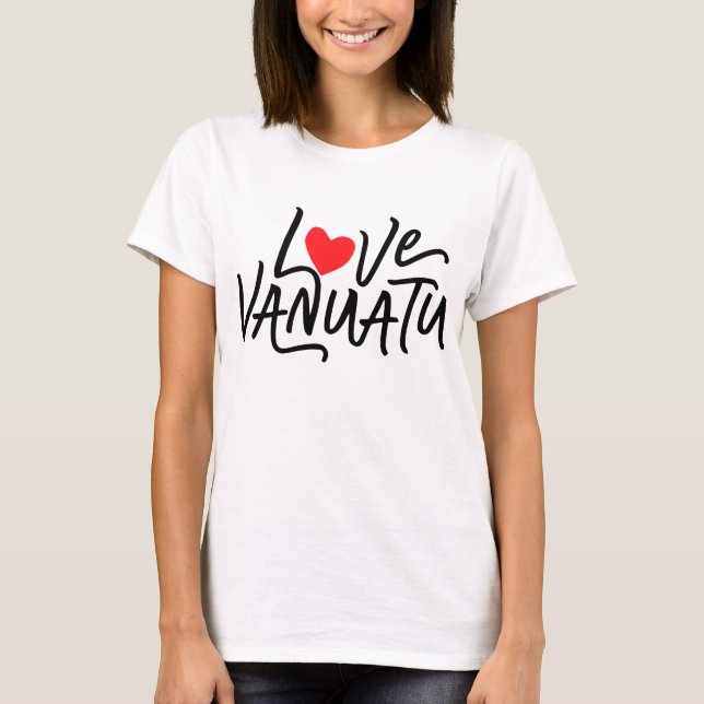 Camiseta I Love Vanuatu  (Anverso)
