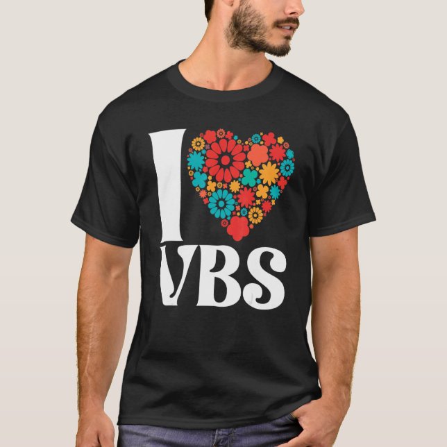 Camiseta I Love VBS Vacation Bible School Crew Teacher Chri (Anverso)