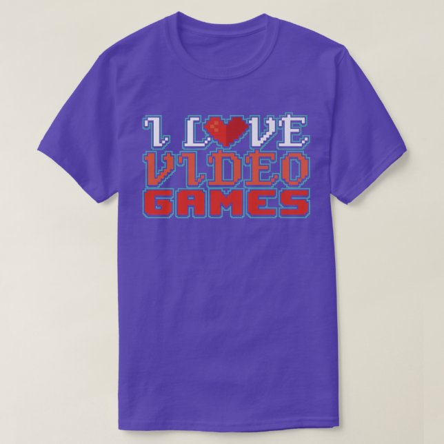 Camiseta I Love Video Games Gift Premium T-Shirt (Diseño del anverso)