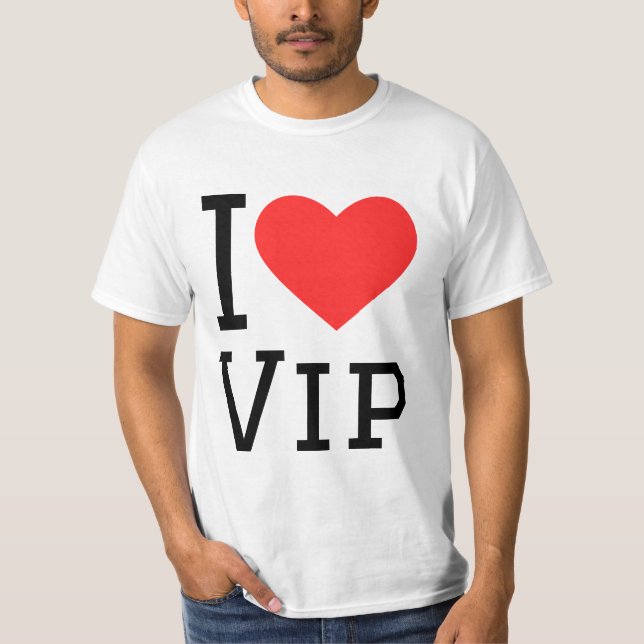 Camiseta I love vip (Anverso)
