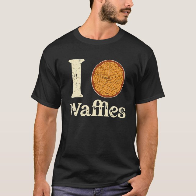 Camiseta I Love Waffles Waffle Men Women Kids Christmas Bak (Anverso)