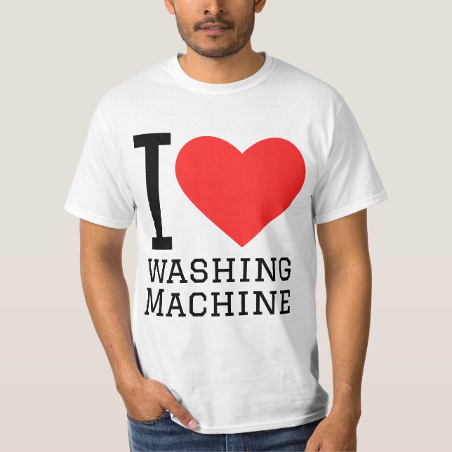 Camiseta I love washing machine (Anverso)