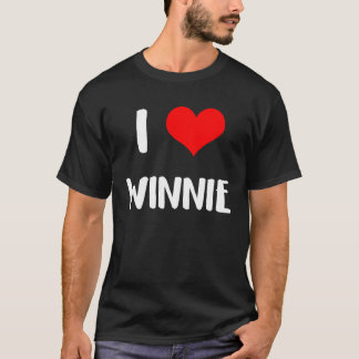 Camiseta I love WINNIE valentine guy heart Anniversary 6