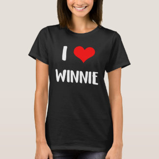 Camiseta I love WINNIE valentine guy heart Anniversary 6