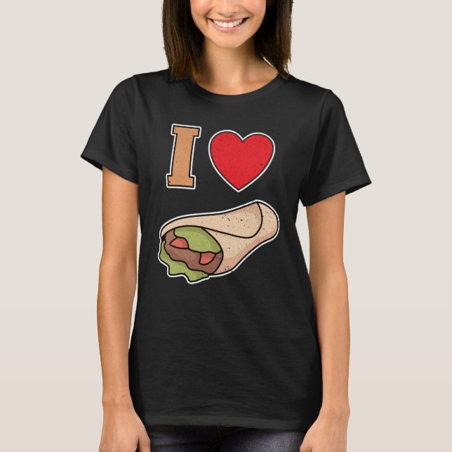 Camiseta I love wraps (Anverso)