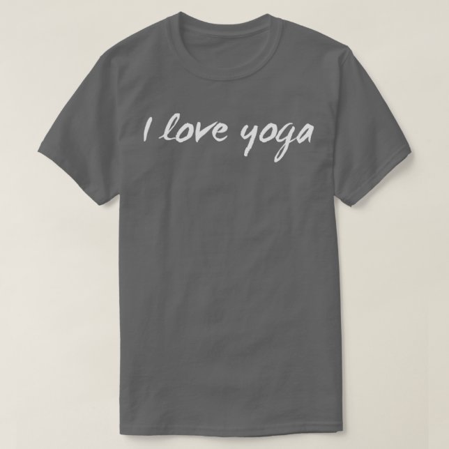 Camiseta I Love Yoga 1 (Diseño del anverso)