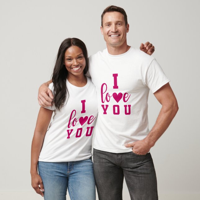 Camiseta I Love You (Unisexo)