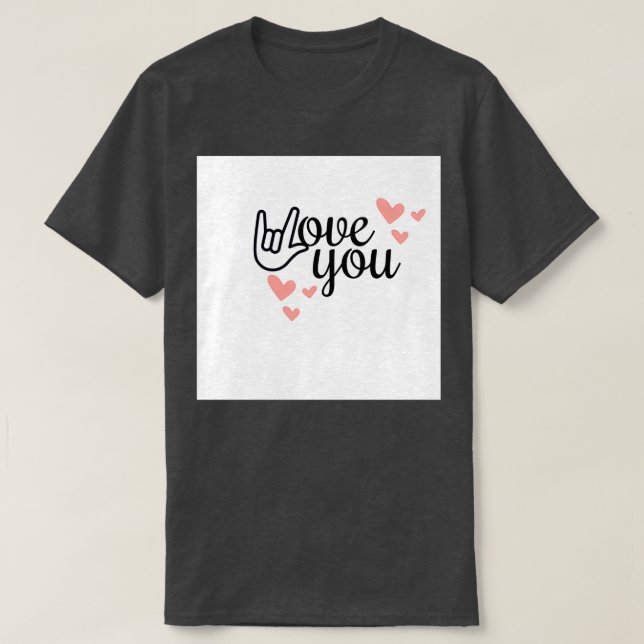 Camiseta i love you 3 (Diseño del anverso)
