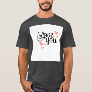 Camiseta i love you 3