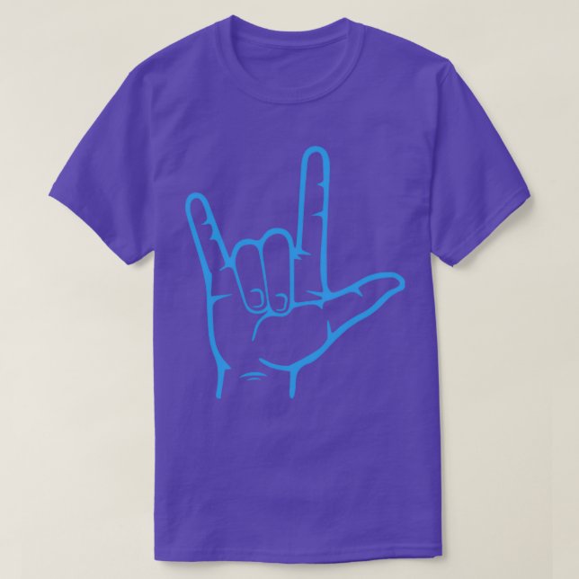 Camiseta I Love You Hand Sign American Sign Language 20 (Diseño del anverso)