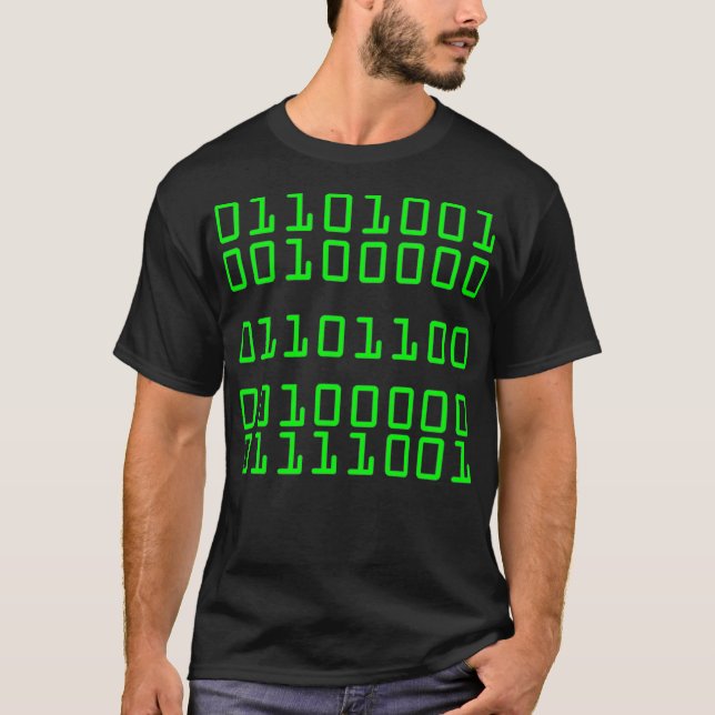 Camiseta I Love You In Binary Code  Funny GIFT  (Anverso)