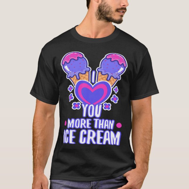 Camiseta I love you more than ice cream  4 (Anverso)