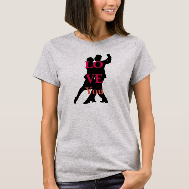 Camiseta I love you tango (Anverso)