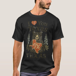 Camiseta I love you TX